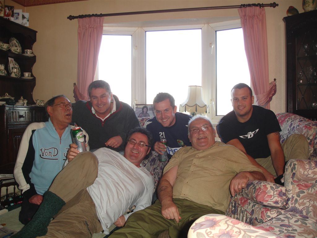 Brian and Alan Sagar front left 