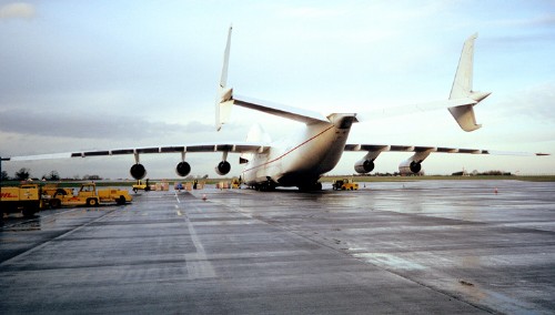 Transporting Stanley's Engines Antonov Freight Aircraft