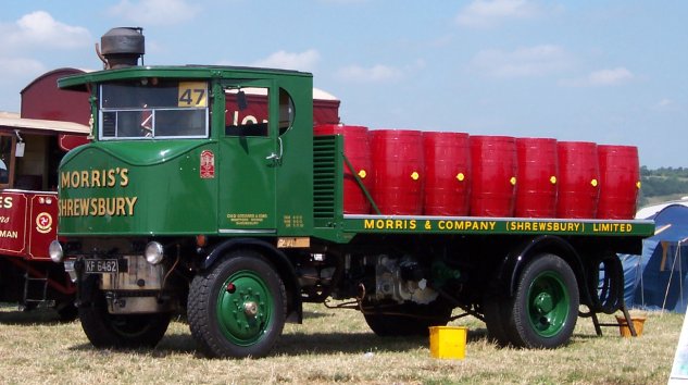 Steam powered lorry
