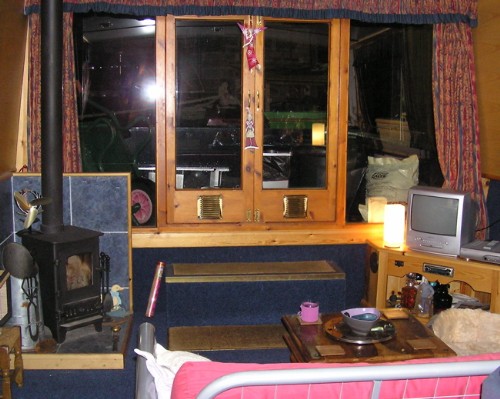 Stove on canal boat