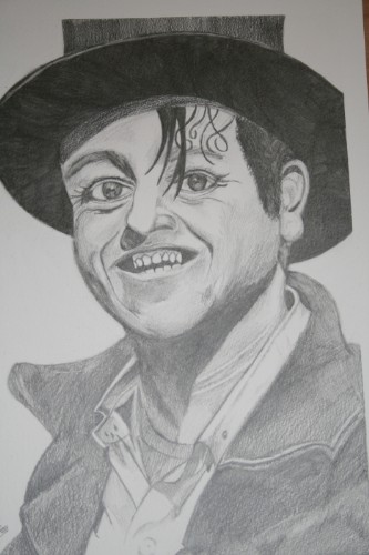 Yong Fred Dibnah Pencil Sketch